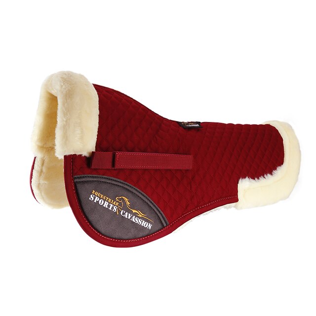 black color corrective lined half pad riding horse on horse back saddle pad equestrian equipment