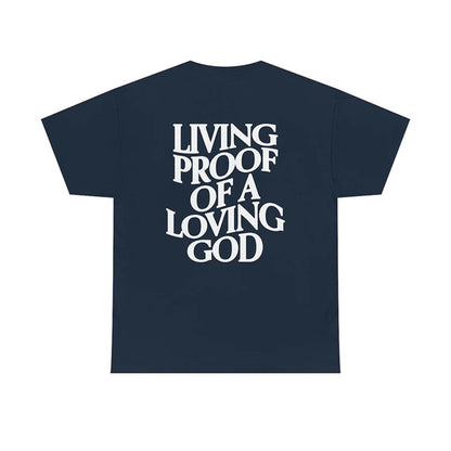 Mga Lalaki/Babae na Pamumuhay sa Tag-init na Patunay ng Isang Mapagmahal na Diyos Print Y2k T-shirt Unisex Christian Cross Jesus Short Sleeved Tees Loose Cotton Top 