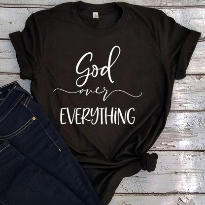 God Shirt Christian Tshirt Religious Tops Harajuku God Tee Faith Shirt Jesus Tops Vintage Religion Tee Inspirational m