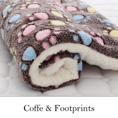 Dog Bed Thickened Dog Mat Pet Cat Soft Fleece Pad Blanket Bed