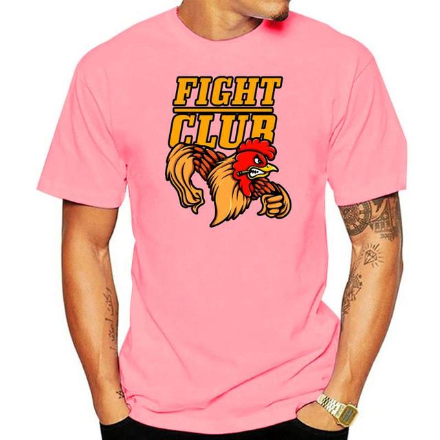 Fight Club Rooster With A Toothpick In His Beak Cock Fighting Tshirt Free Shipping Tops Tee Shirt
