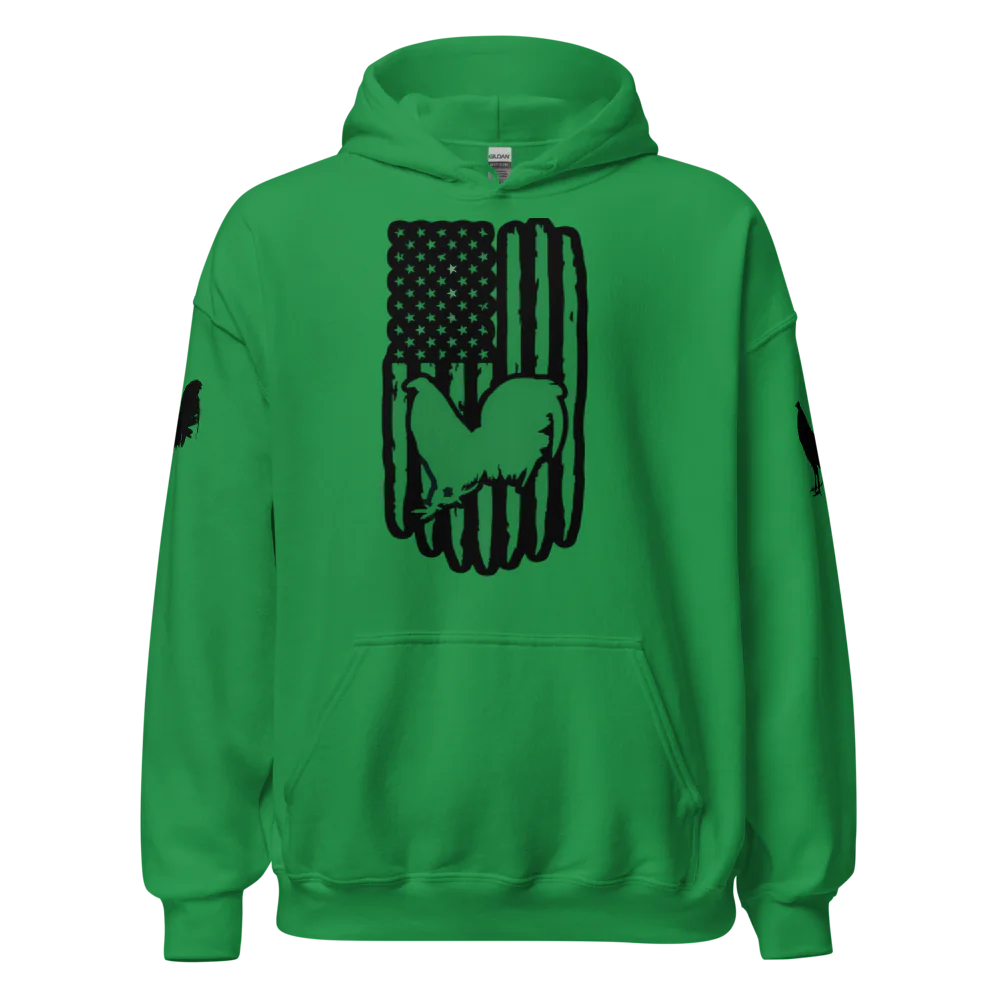 American Flag Gamefowl Hoodie