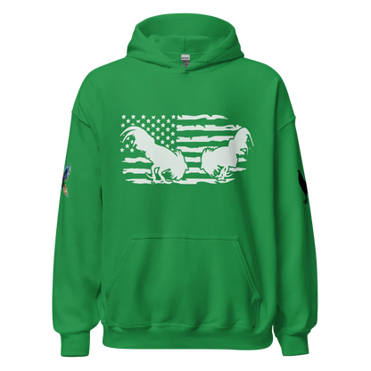 American Flag Fighting Rooster Hoodie