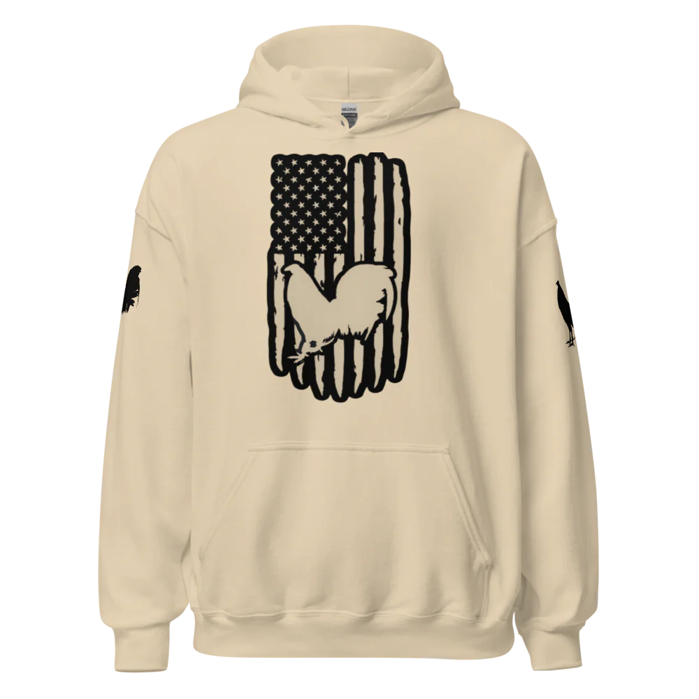 American Flag Gamefowl Hoodie