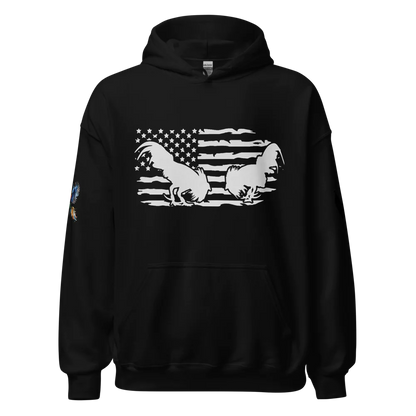 American Flag Fighting Rooster Hoodie