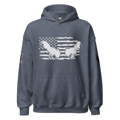 American Flag Fighting Rooster Hoodie