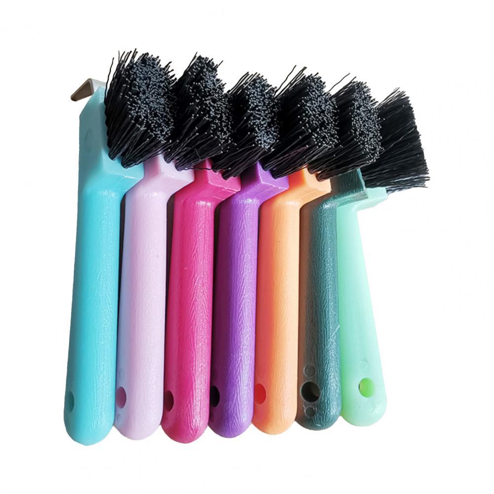 Anti-Slip Soft Grip Hoof Pick Rubber With Brush Plastic Horse Hoof