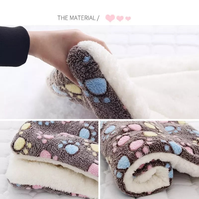 Dog Bed Thickened Dog Mat Pet Cat Soft Fleece Pad Blanket Bed