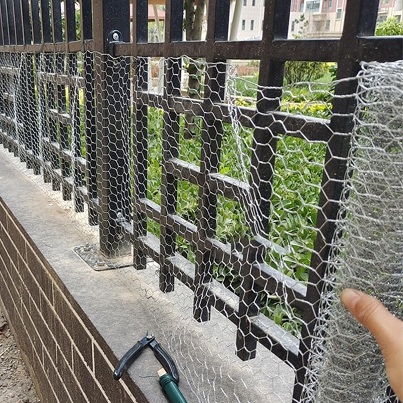 Galvanized Hexagonal Wire Mesh Fence para sa Chicken Rabbit Animal Household Garden Wire Net Lumalaban sa Rust Proof 