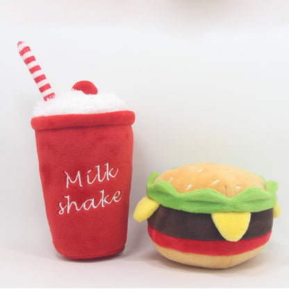 Hamburger Pet Plush Toy